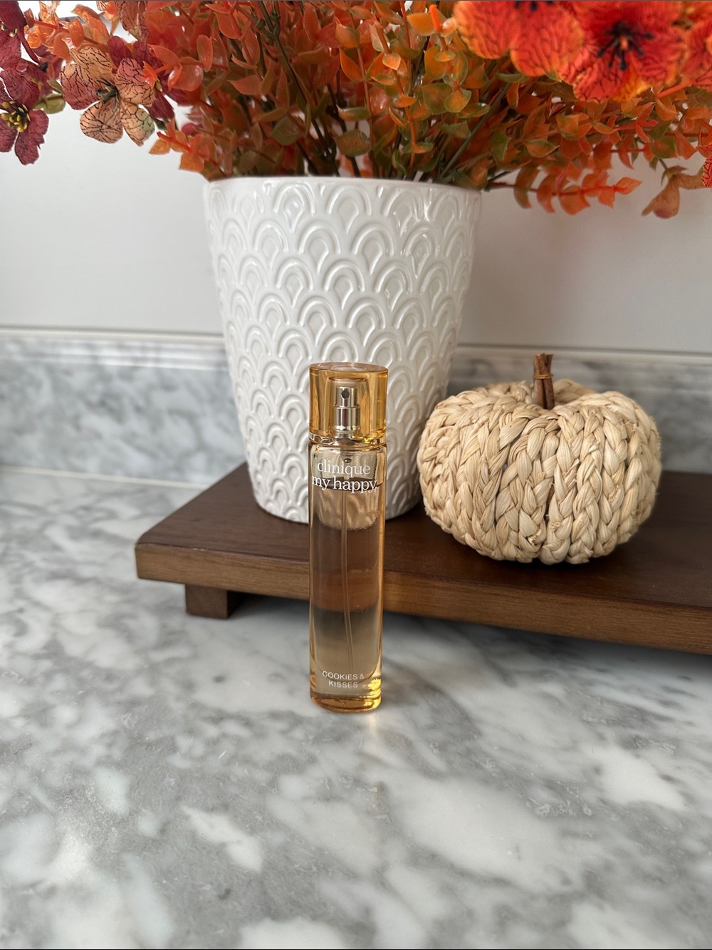 Clinique My Happy Mini Perfume Bottle in Amber and Gold